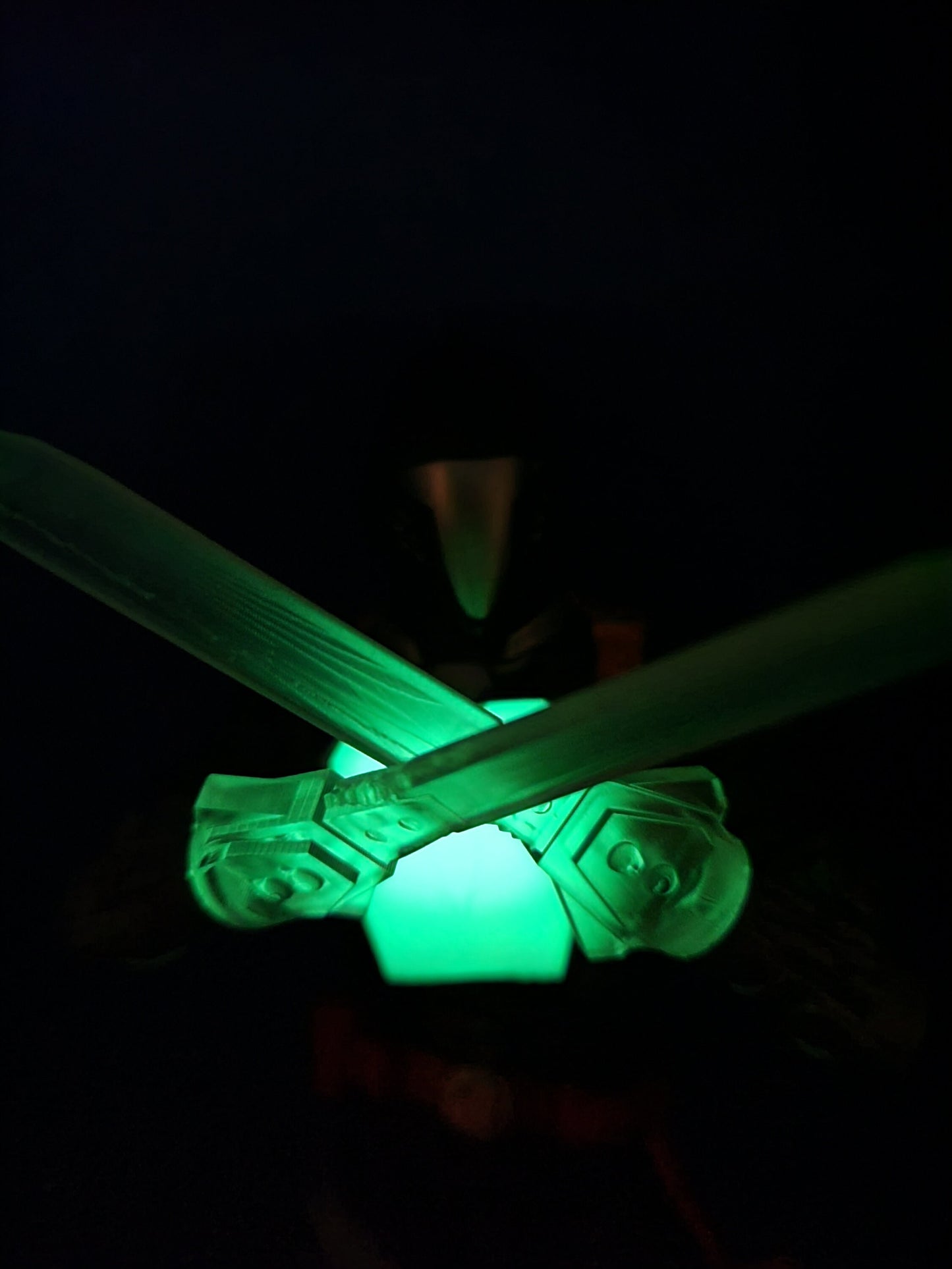 Pack of 3 BAT GLOW in the DARK with B.A.T. symbol replacement chest pieces - 1/12 scale