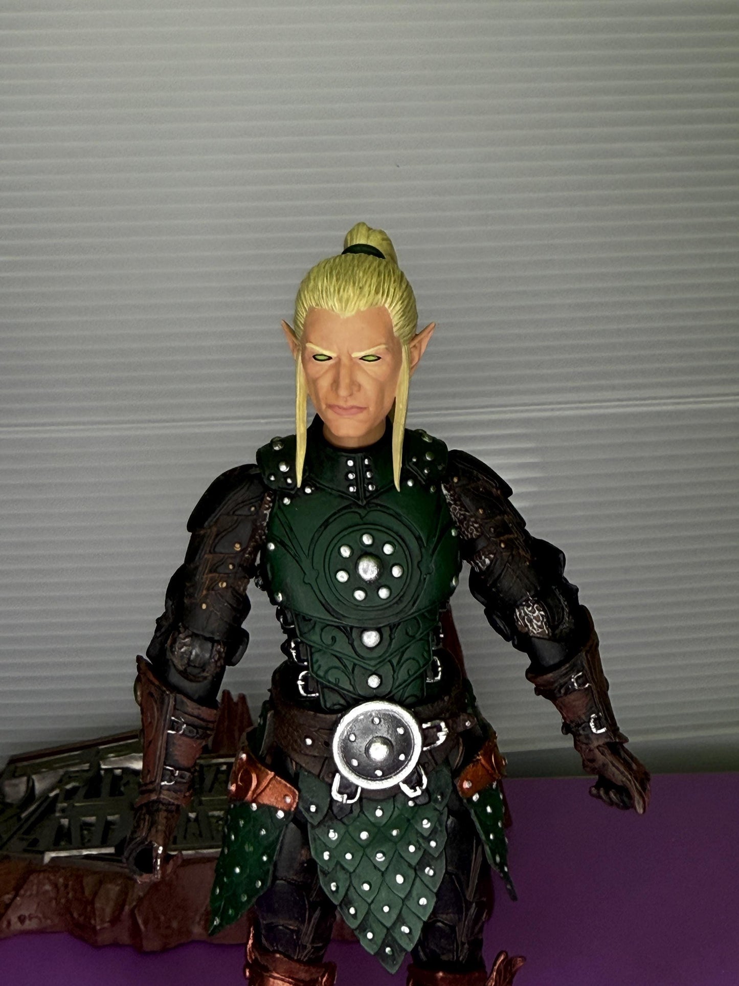Painted Mythic Legions T'Shiro Elf Ponytail head - Mythic legions 2.0