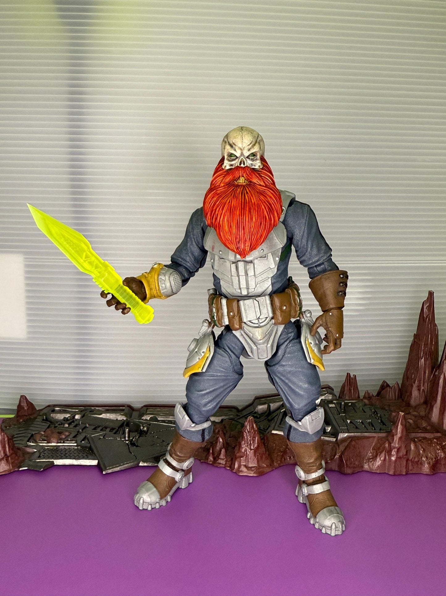 Painted Cahal "The Hanged" Belfast skull heads – Mythic Legions 1.0 scale