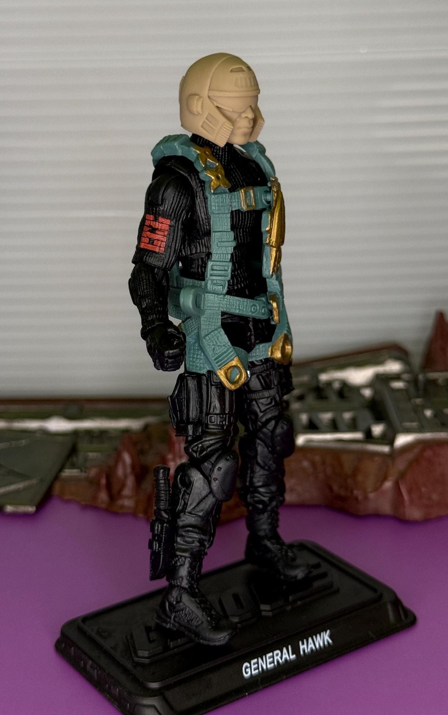 DeeJay Head and Gun - 1:18 scale (Antenna not pictured)