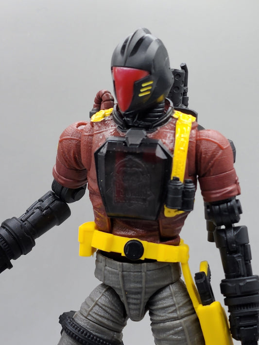 Pack of 3 GI Joe BAT in GRAPHITE snake Patrol replacement chest pieces - 1/12 scale