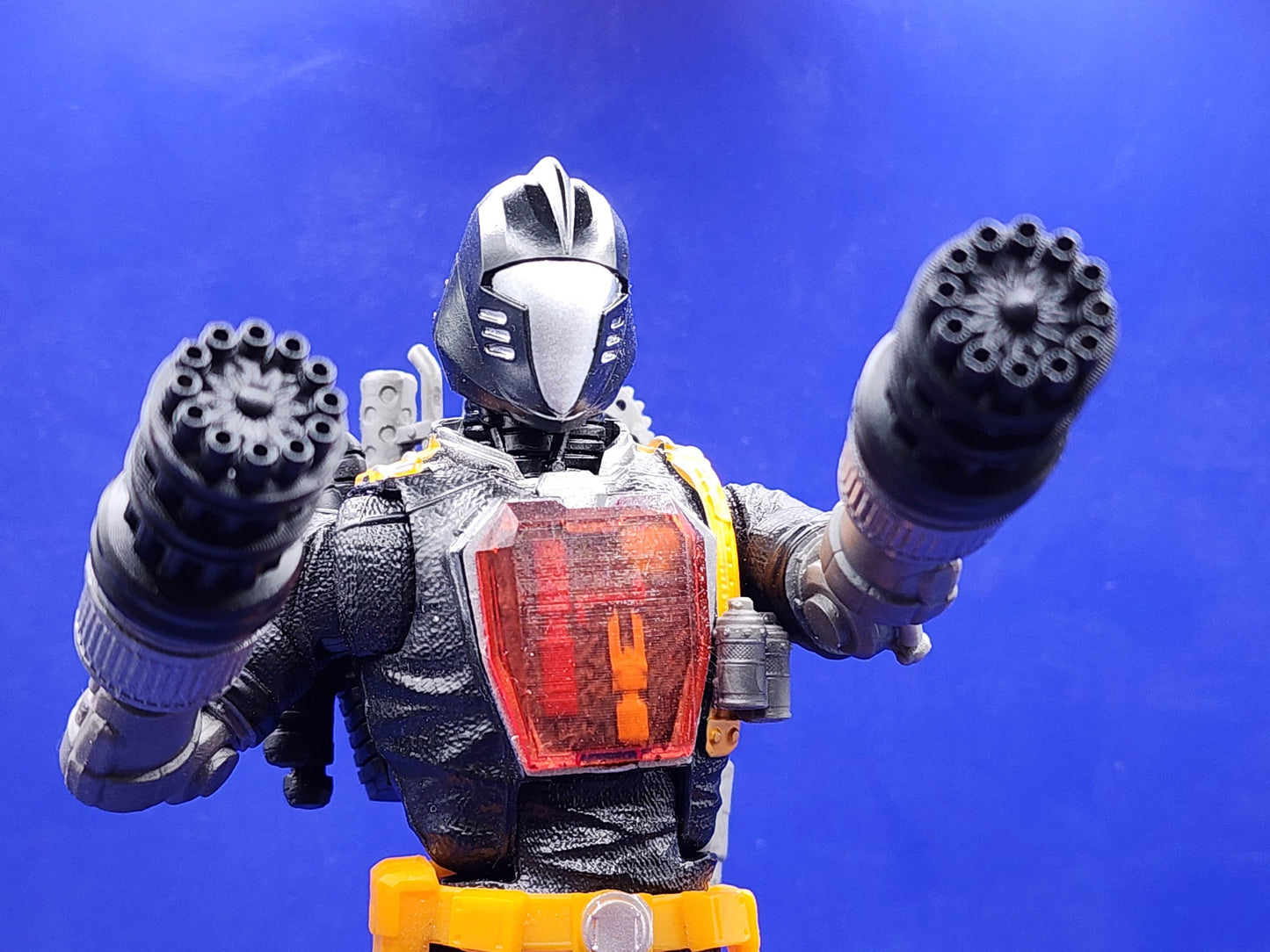 Black and Gun Metal Pair (x2) of Android Mini "Gatling Gun" - 1/12 scale BAT Attachment