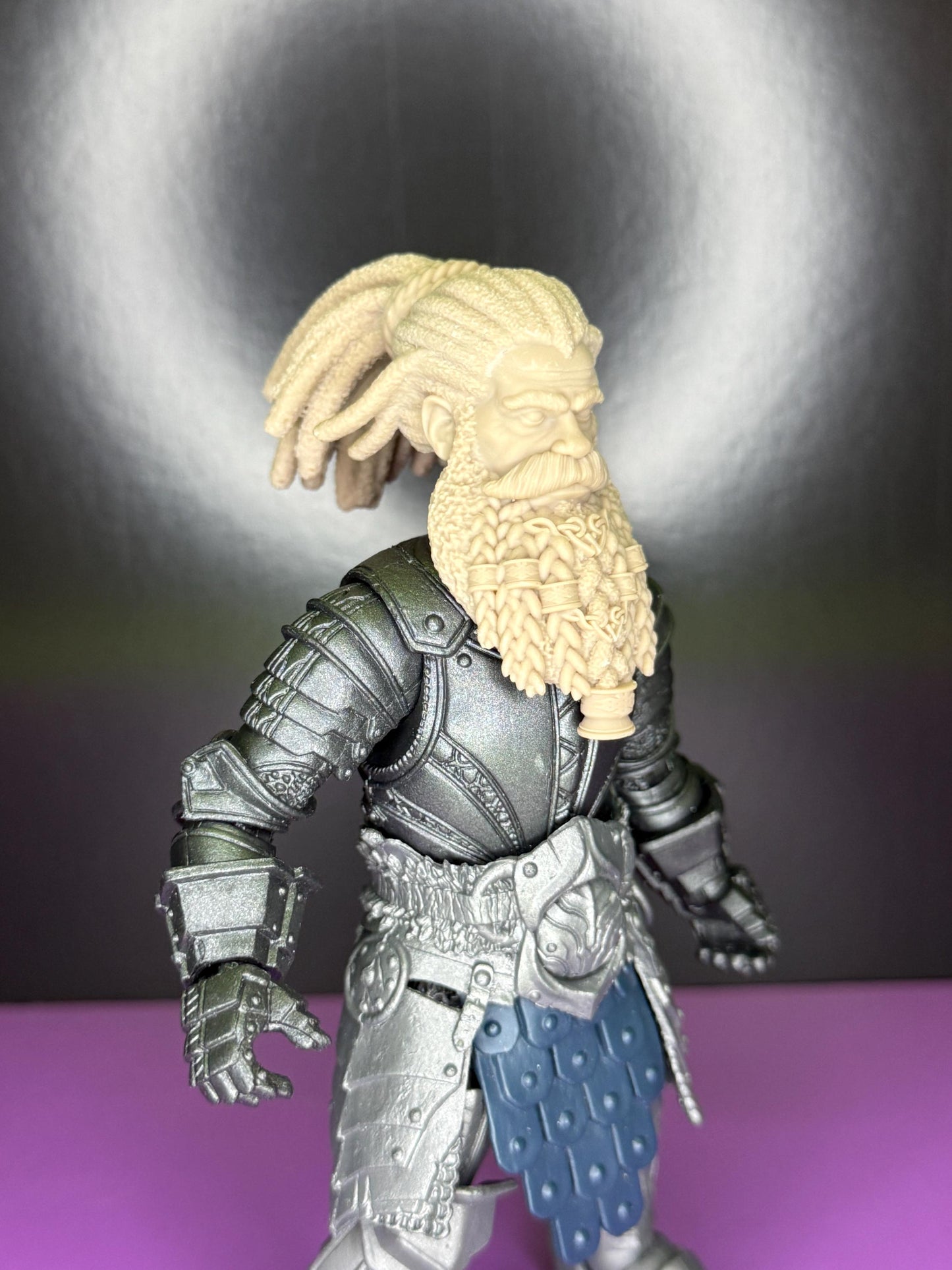 Kradok Blackhammer, dwarf head - Mythic legions 1.0