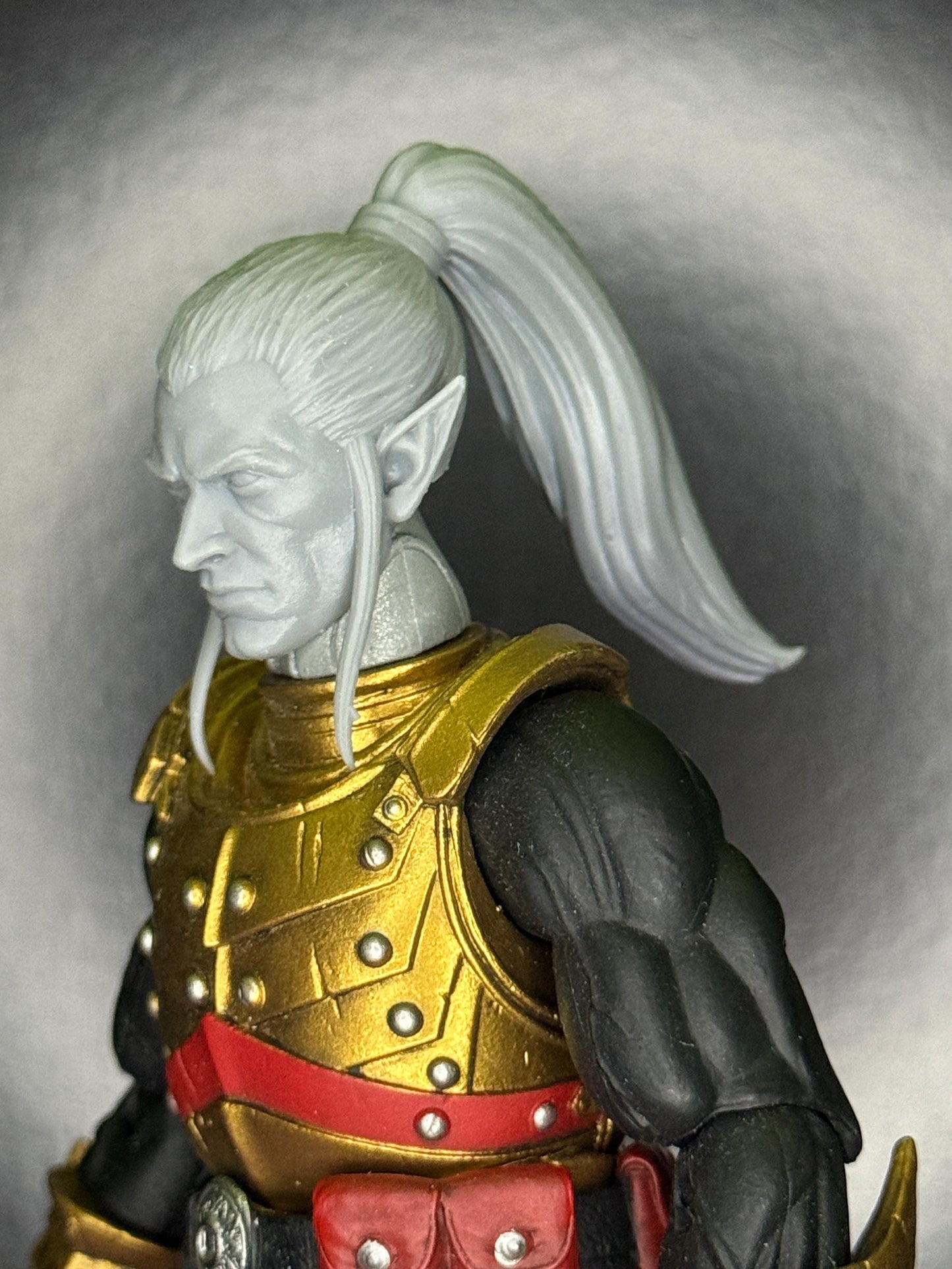 T'Shiro Elf Ponytail head - Mythic legions 1.0