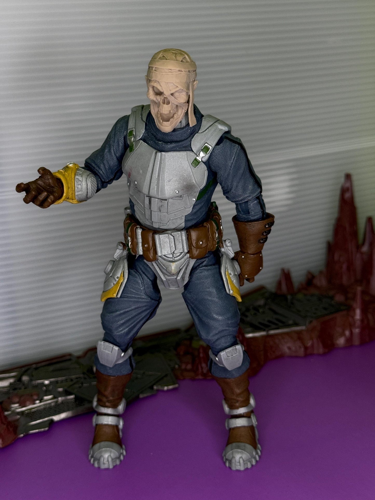 Akharis, mummy head - Mythic Legions 1.0 scale