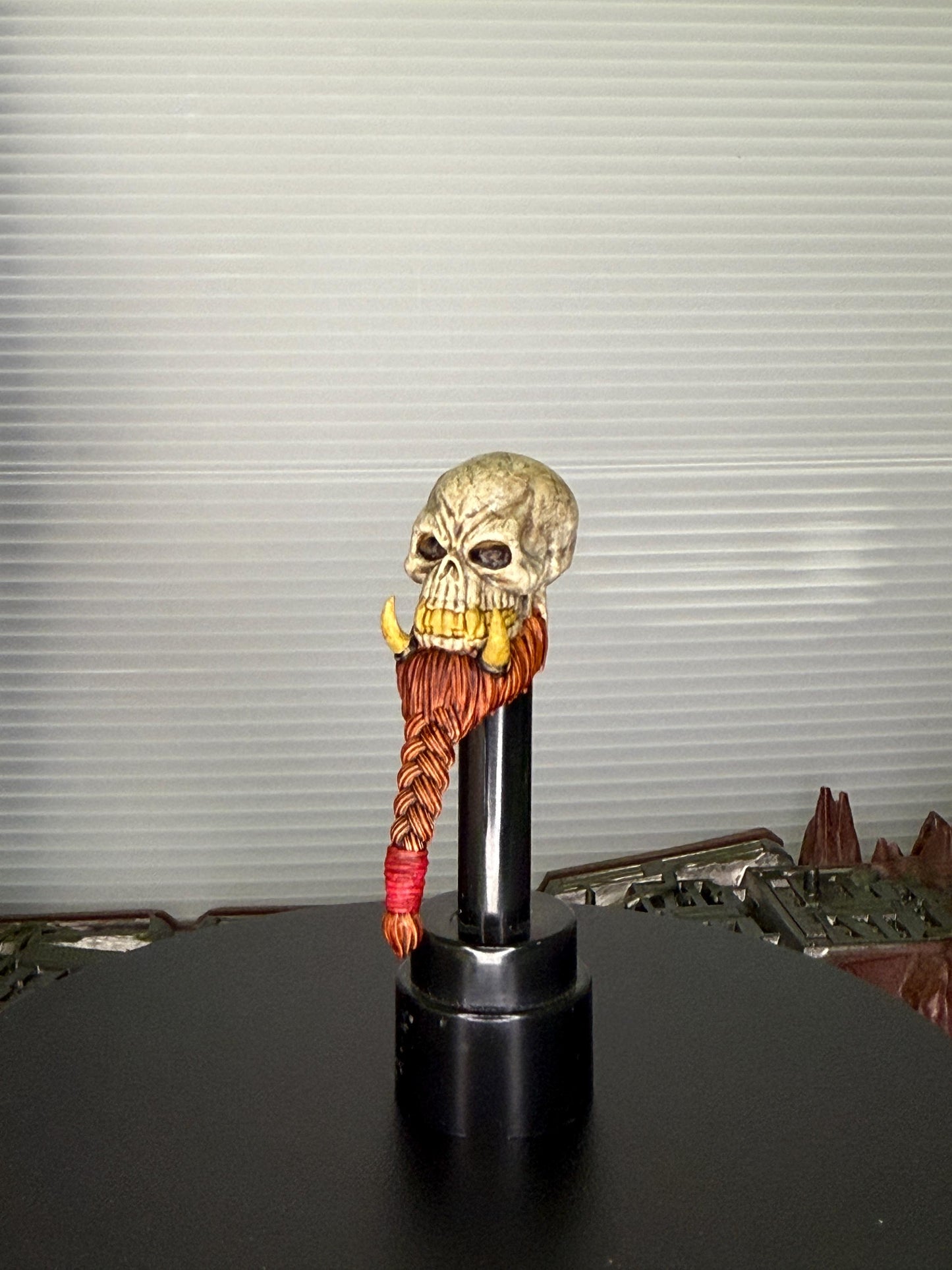 Painted Kragok the Twisted orc skull head – Mythic Legions 1.0 scale