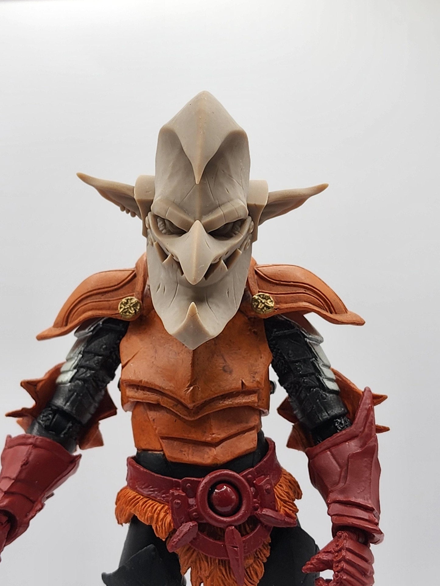 Laird Gobestro, the goblin in the iron moon mask head - Mythic legions 2.0