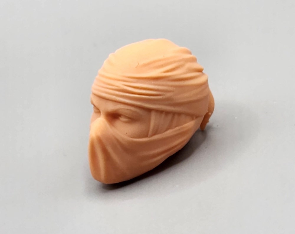 1/12 scale head Female Ninja Head Inspired by Jinx unpainted