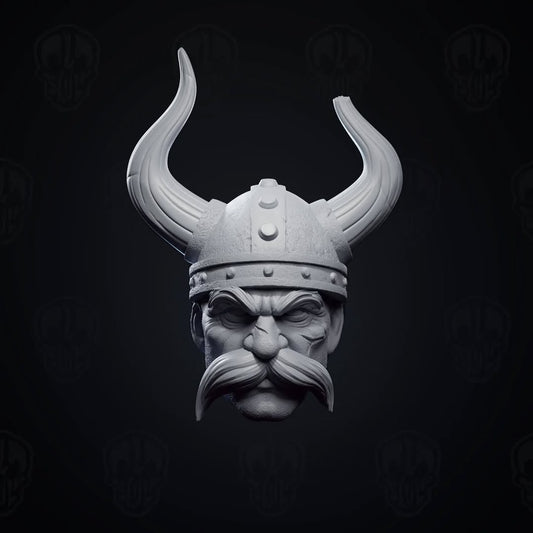 Olaf the Class, viking head (unpainted)