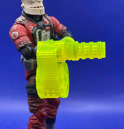 Bat Blaster Gatling Gun (multiple colors) - 1/12 scale GI Joe classified BAT Attachment