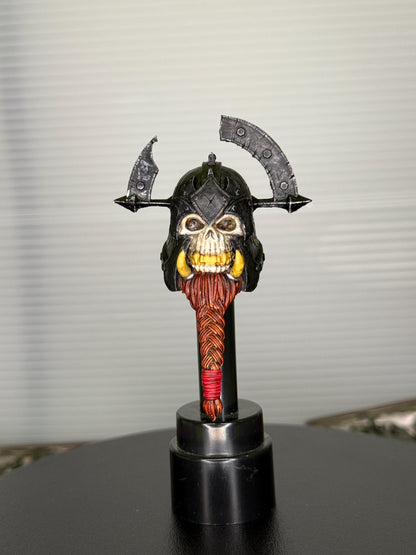 Painted Lurg Skullsmash the Unlucky orc skull head – Mythic Legions 1.0 scale