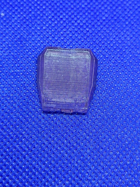 Pack of 3 GI Joe BAT transparent PURPLE replacement chest pieces - 1/12 scale