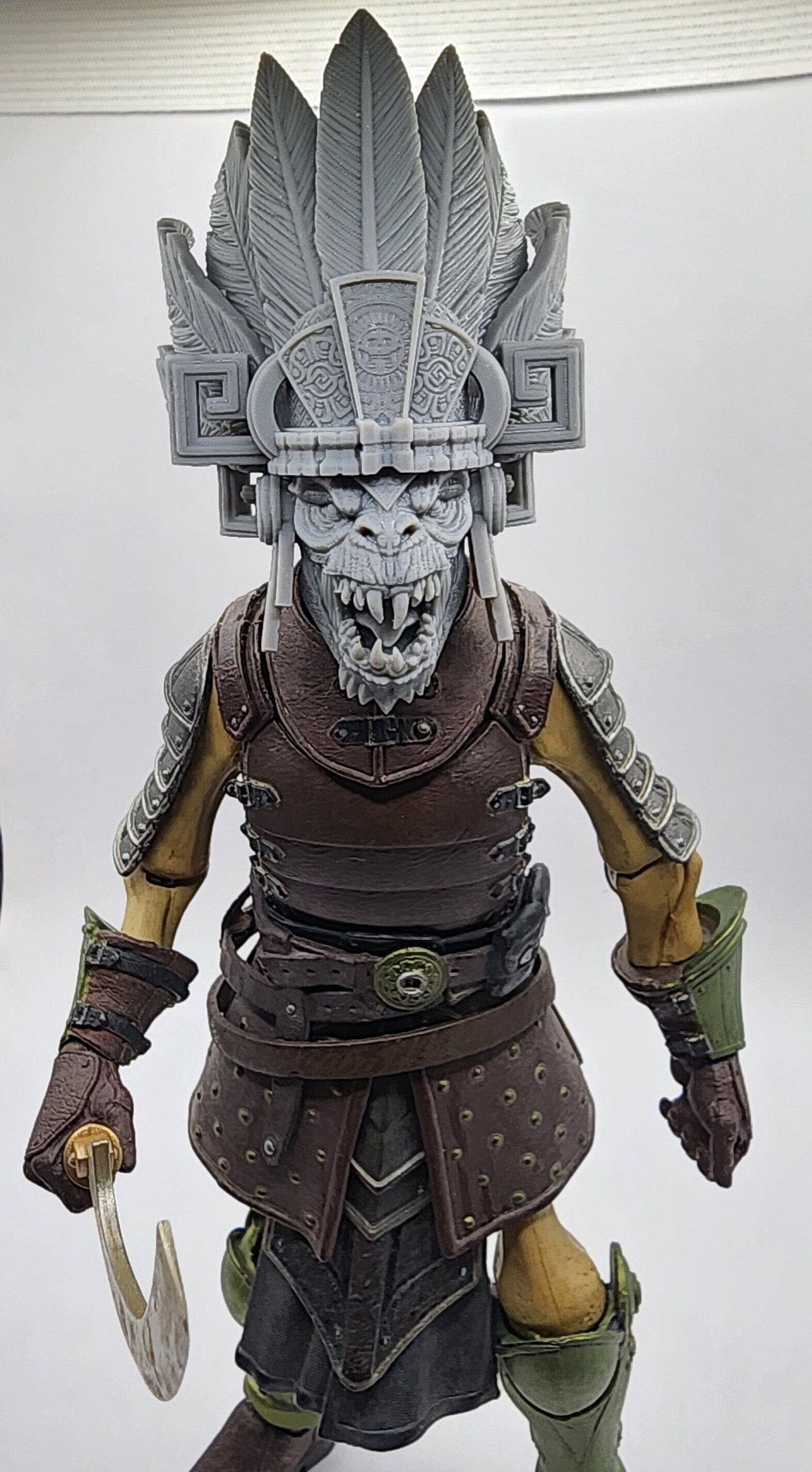 Iztli Stonefang, the Aztec Reptile head - Mythic Legions 1.0 scale