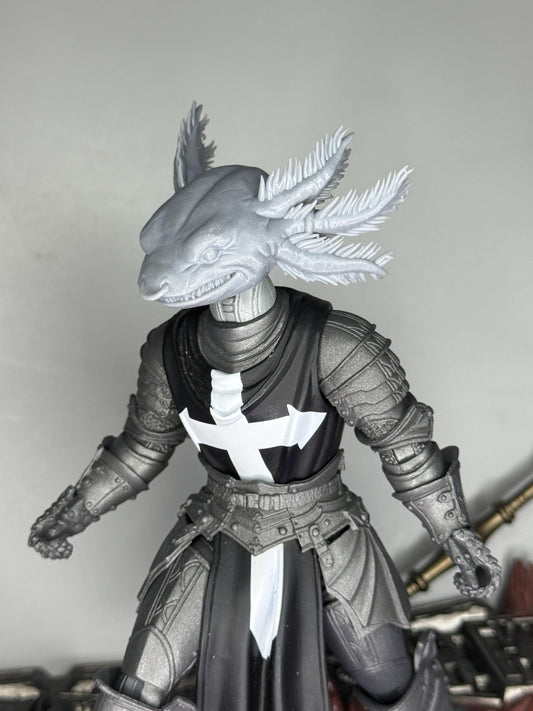 Caeloth, Warden of the Hidden Pools, Axolotl head - Mythic Legions 1.0