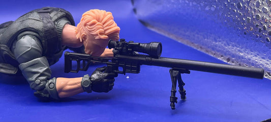 Sniper Rifle with Scope/Bipod V2 - 1:12 scale