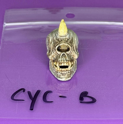 Hand Painted cyclops skull Monokor the Watcher head - Mythic Legions 1.0 scale