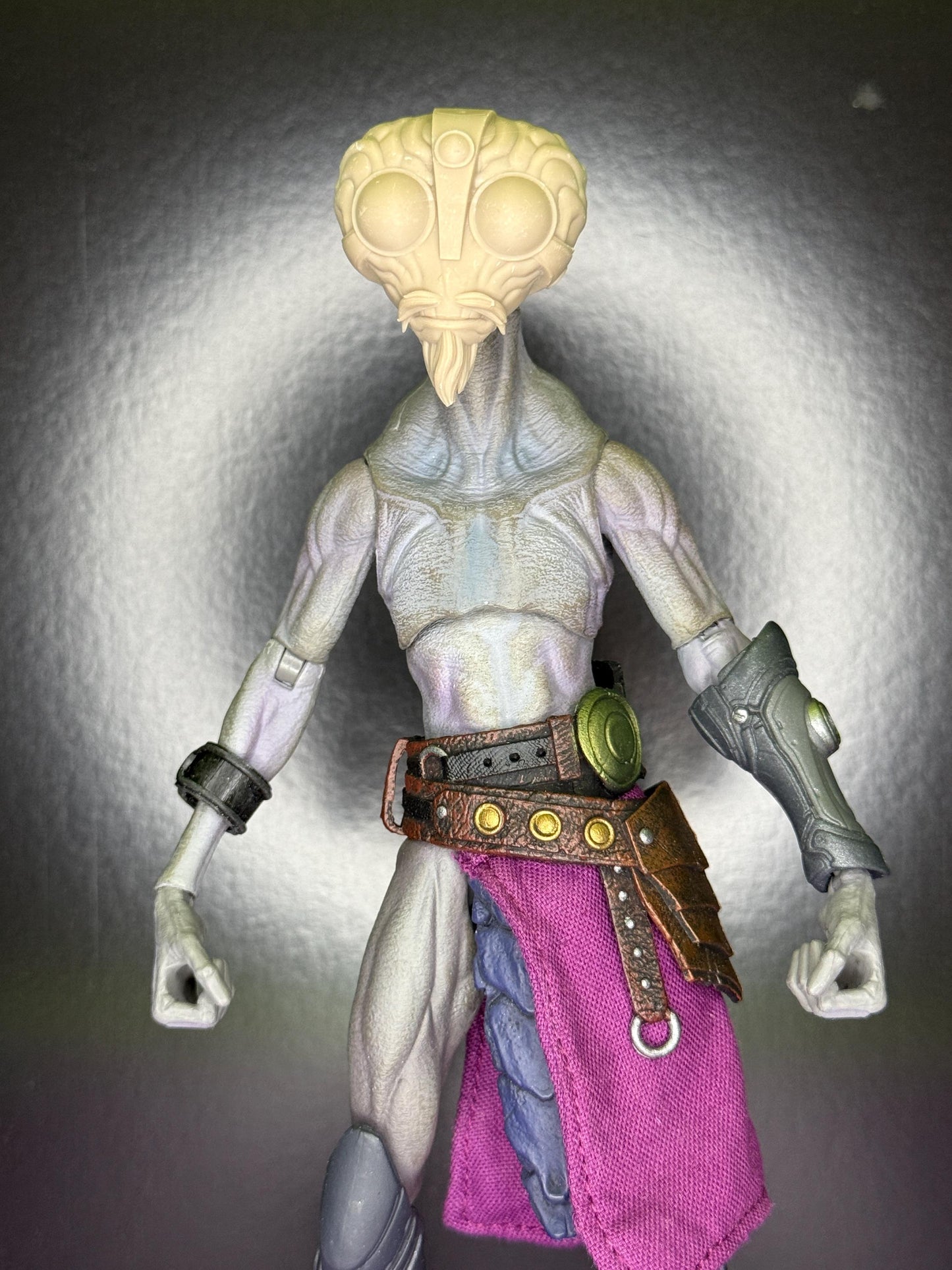 Ben 10 Gray Matter inspired head - Mythic Legions 2.0 scale