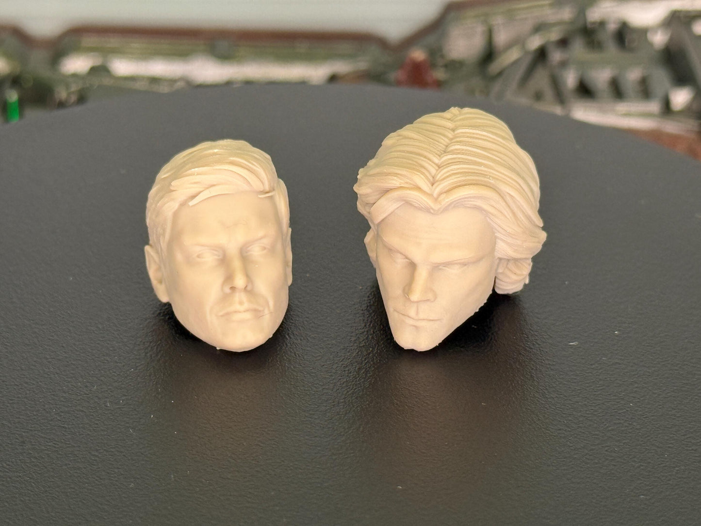 Supernatural Kit Dean Sam Winchester heads gun blades - 1/12 scale
