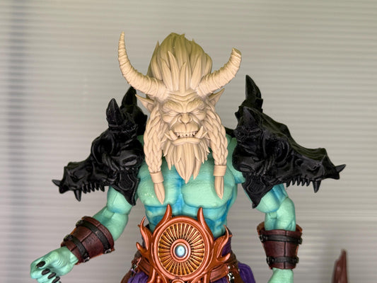 Dragon Skull Pauldrons - Mythic Legions Brute