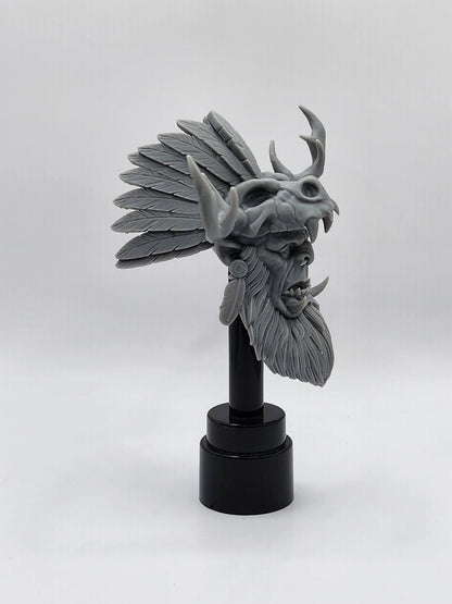 Thragar Mossbinder, orc shaman head – Mythic Legions brute