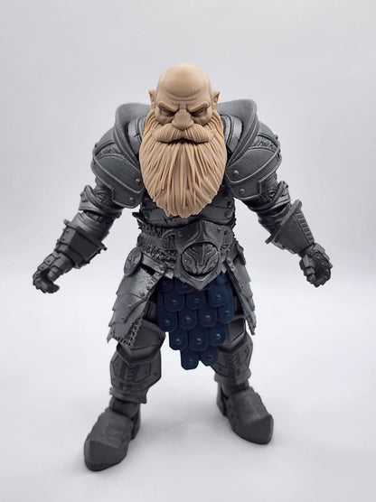Thragmar Stonegrip, dwarf or human head – Mythic Legions 1.0