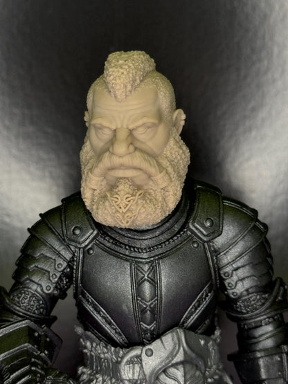 Brekkan Runebeard, Dwarf head - Mythic Legions 1.0