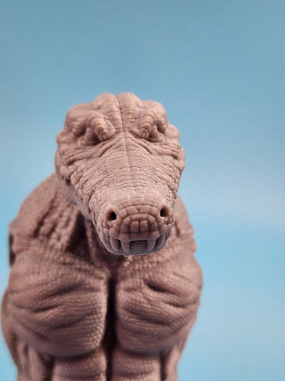 Crocodile Closed Mouth Head (OGRE) - Mythic Legions Ogre