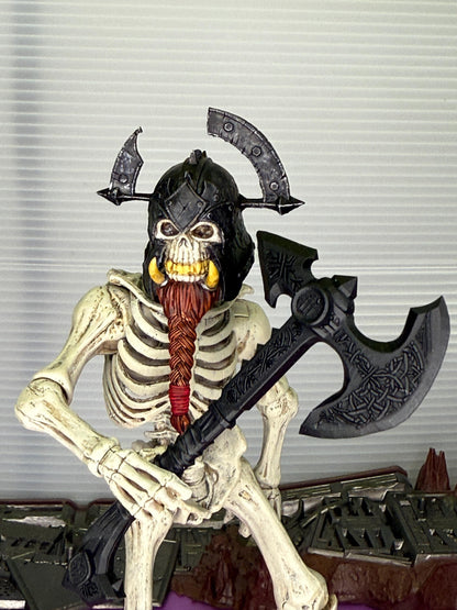 Painted Lurg Skullsmash the Unlucky orc skull head – Mythic Legions 1.0 scale