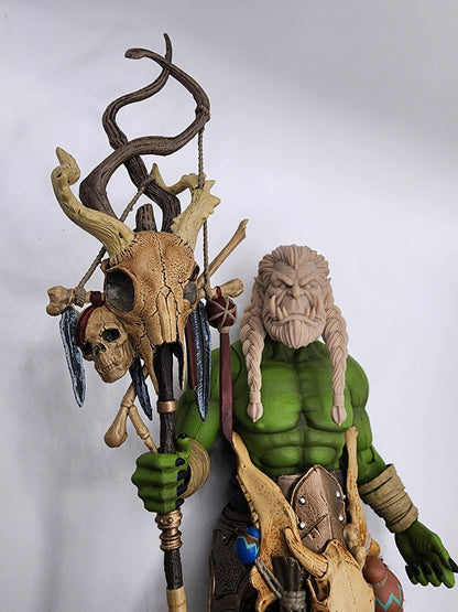 Az'kog, orc shaman head - Mythic Legions Brute