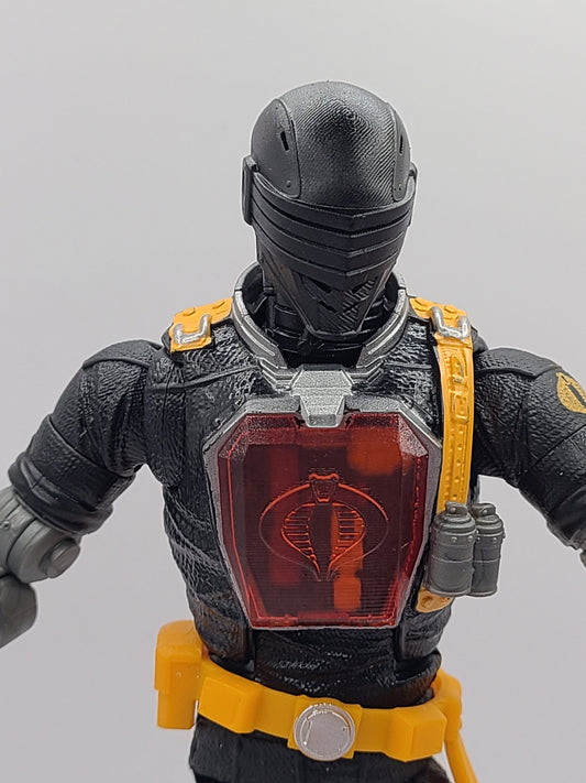 Modern Snake Eyes inspired Ninja Commando head - 1:12 scale
