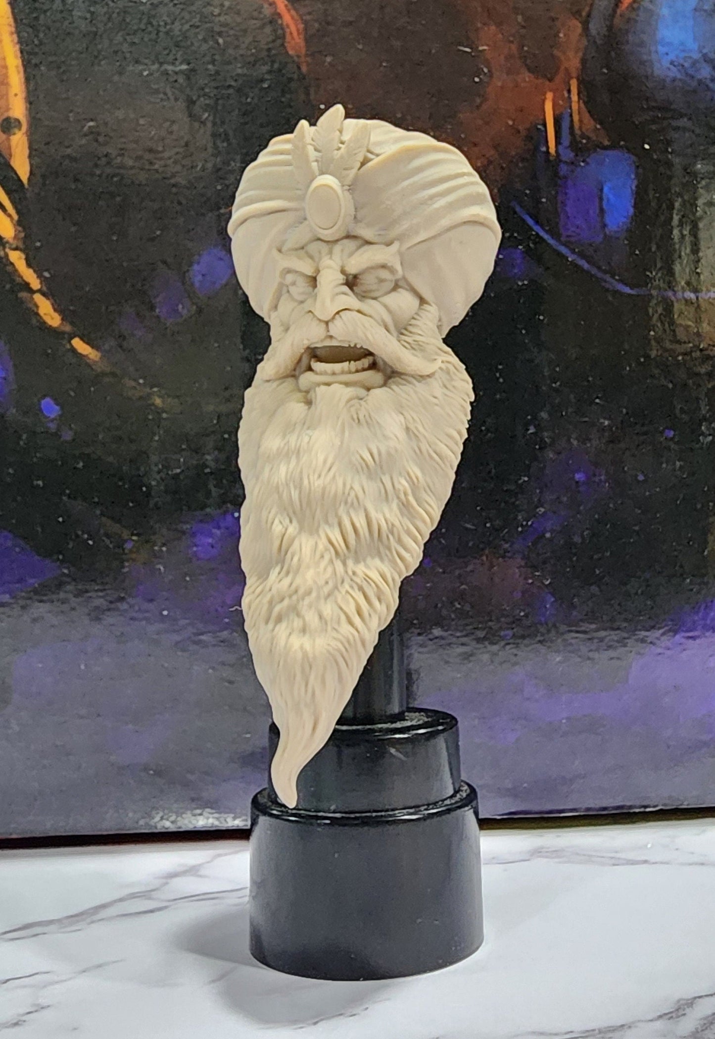 Asmosdeus the Magus Head - Mythic Legions 1.0 scale