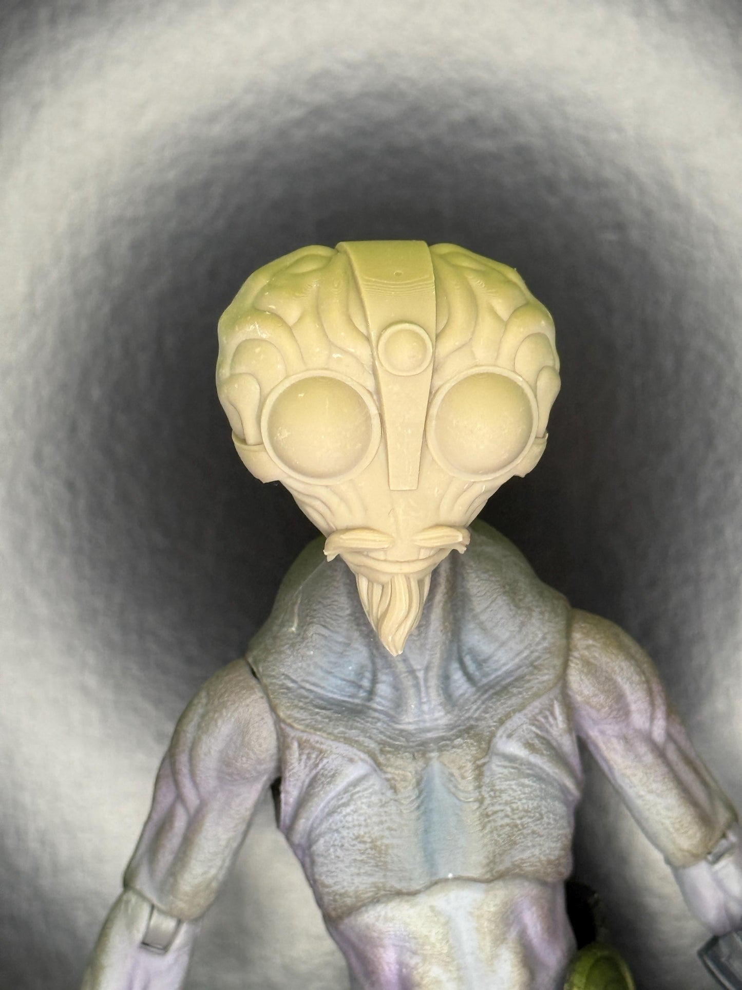 Ben 10 Gray Matter inspired head - Mythic Legions 2.0 scale