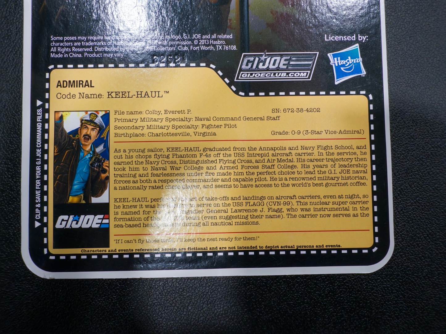 2014 GI Joe Joe Club FSS 2.0 figure Admiral Keel-Haul2