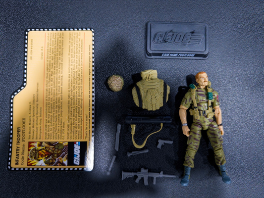 2012 GI Joe Joe Club exclusive Footloose with file card0