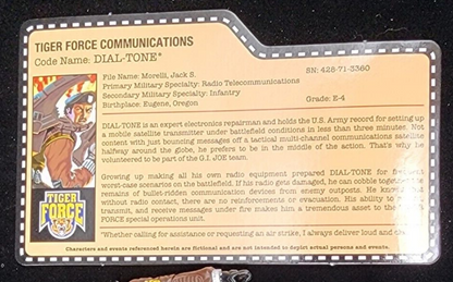 GI Joe Con JoeCon 2015 Tiger Force Dial-Tone with file card2