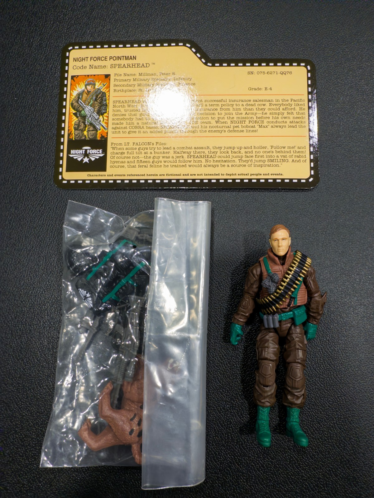 2013 GI Joe Joecon Night Force Spearhead with file card0