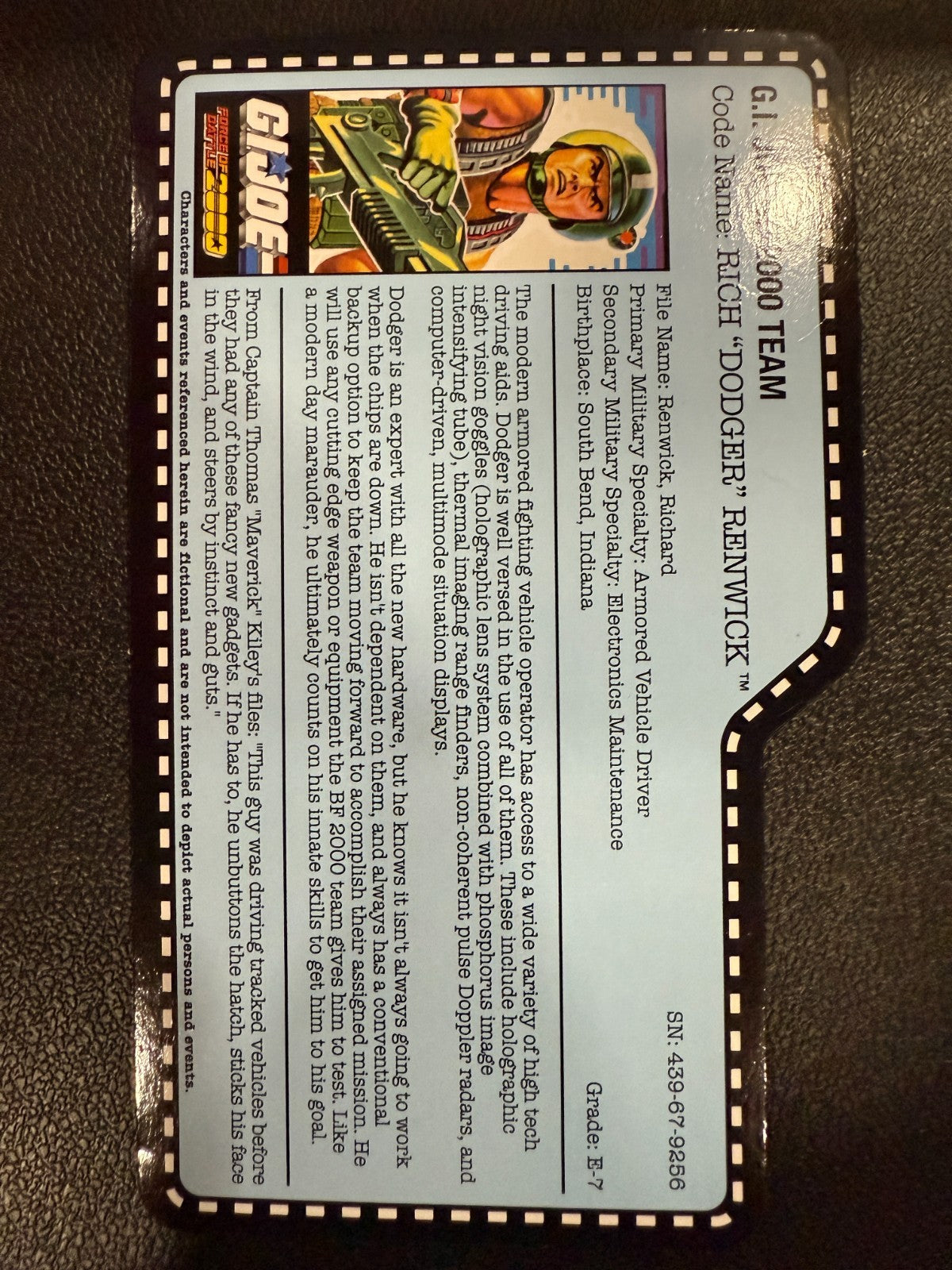 GI Joe Con JoeCon 2017 Battle Force 2000 Dodger with file card5