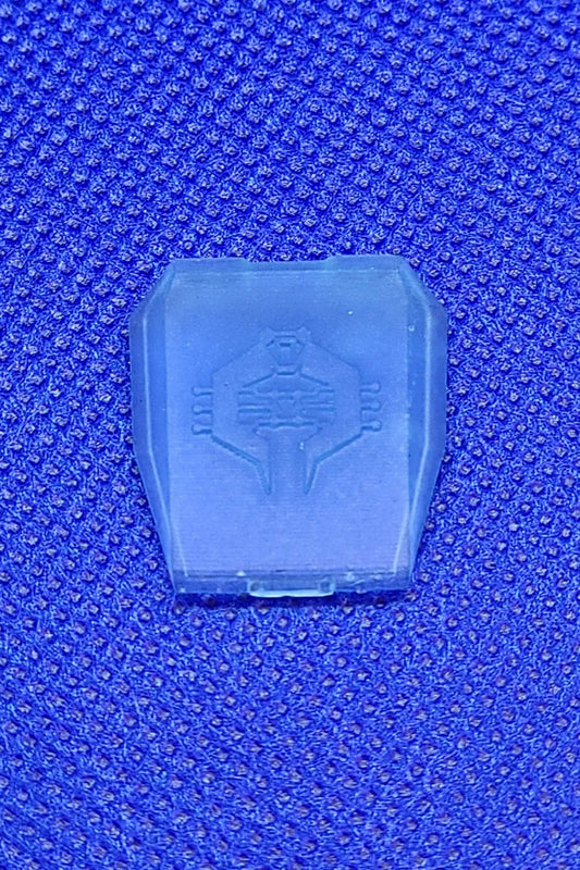Pack of 3 Classified BAT SYMBOL transparent BLUE replacement chest pieces -0