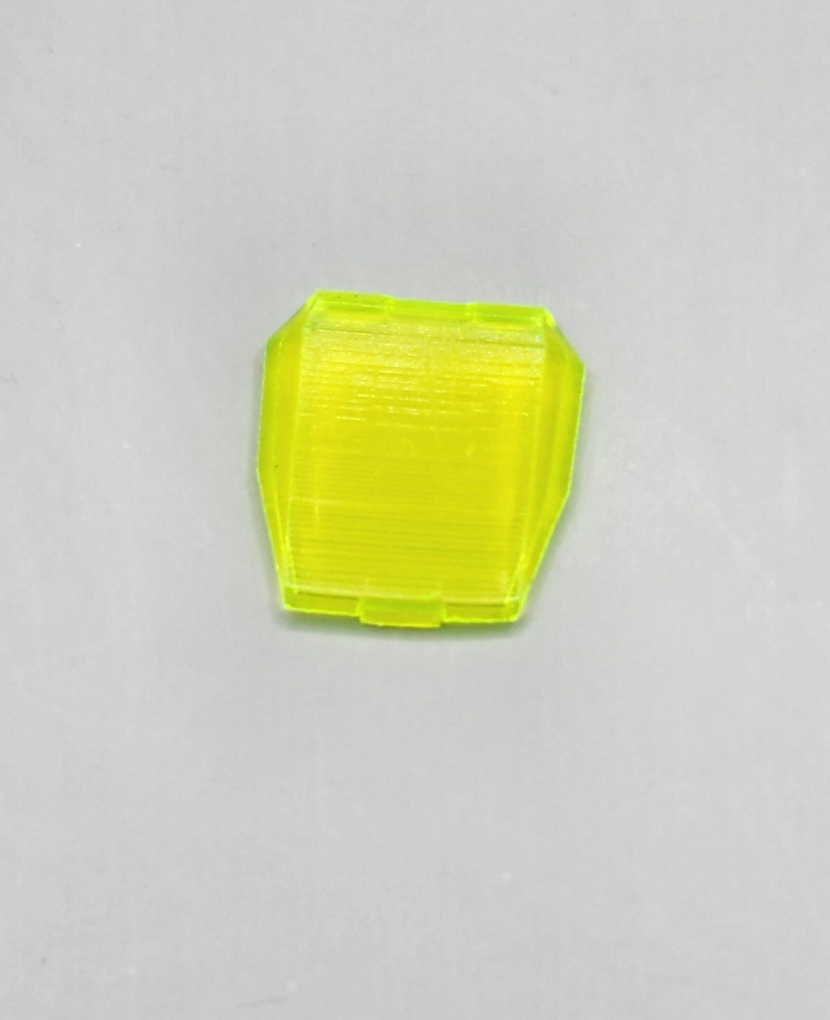 Pack of 3 GI Joe BAT transparent clear bright green replacement chest pieces -0