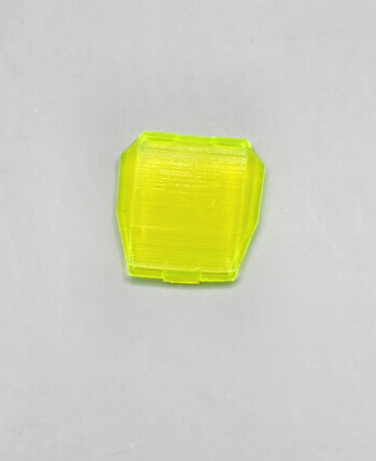 Pack of 3 GI Joe BAT transparent clear bright green replacement chest pieces -0