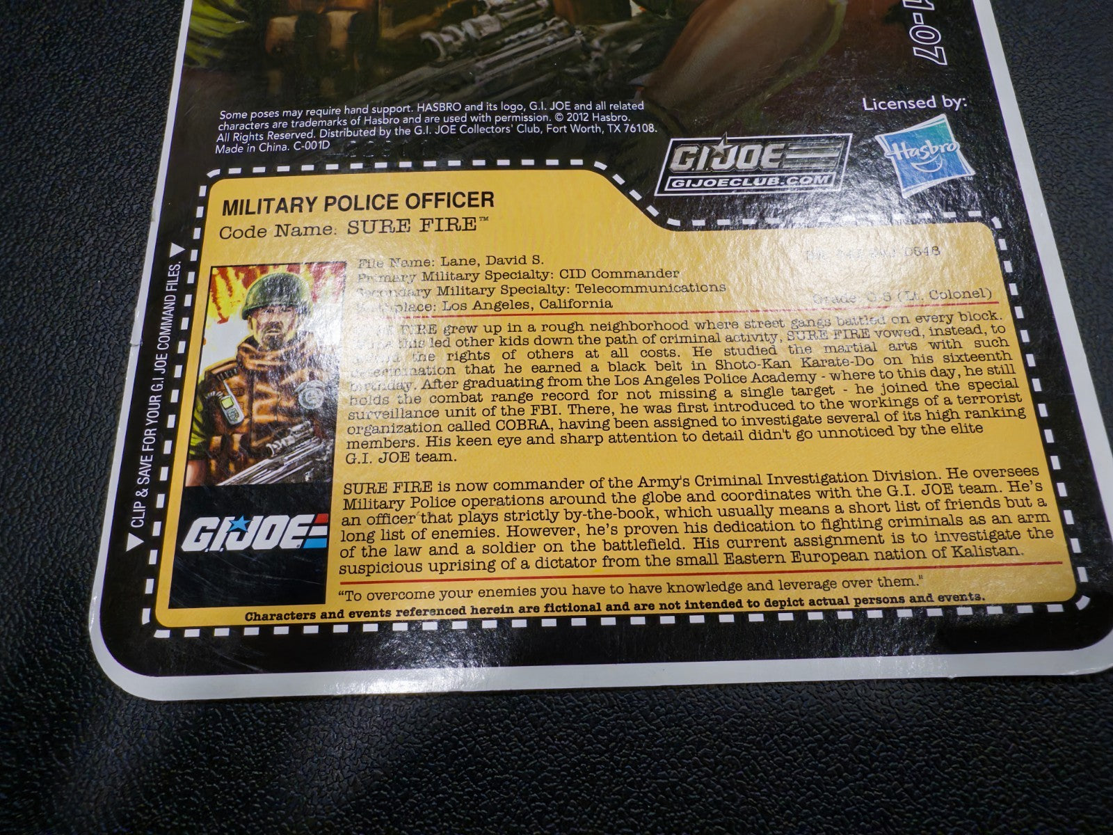2013 GI Joe Joe Club FSS 1.0 figure Surefire2