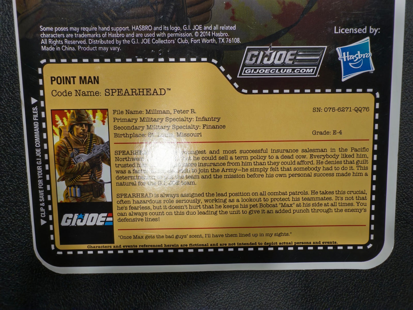 2015 GI Joe Joe Club FSS 3.0 figure Spearhead and Max2