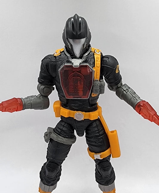 Pack of 3 GI Joe BAT clear RED snake Patrol replacement chest pieces - 1/121