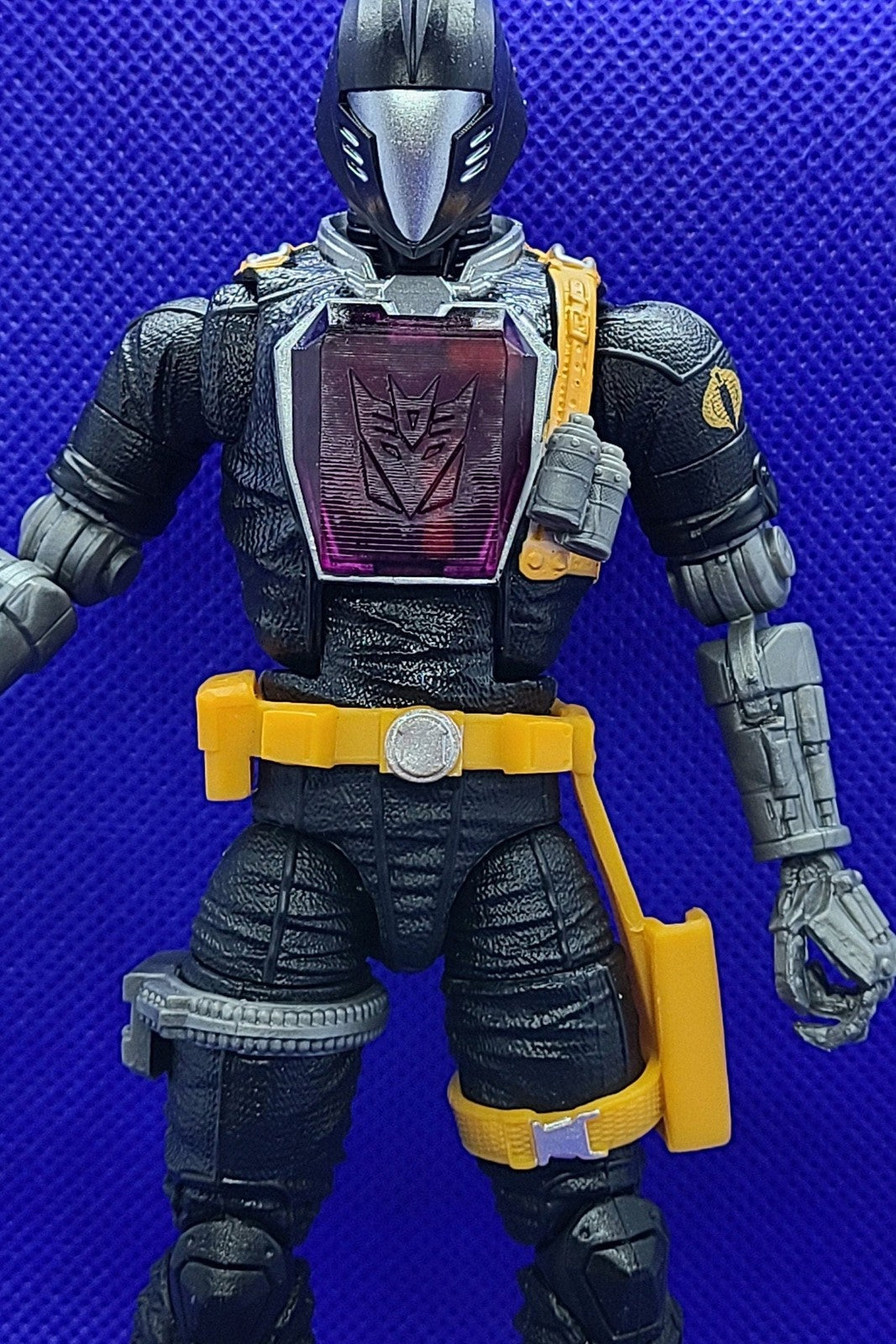 Pack of 3 GI Joe BAT transparent PURPLE replacement chest pieces Decepticon1
