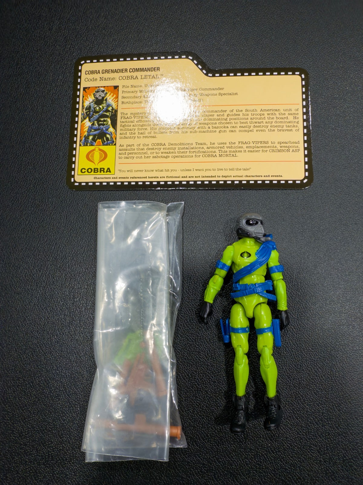 2013 GI Joe Joecon Cobra Letal with file card5