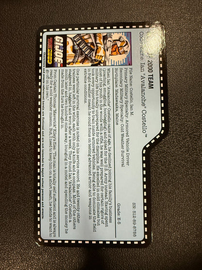 GI Joe Con JoeCon 2017 Battle Force 2000 Avalanche with file card4