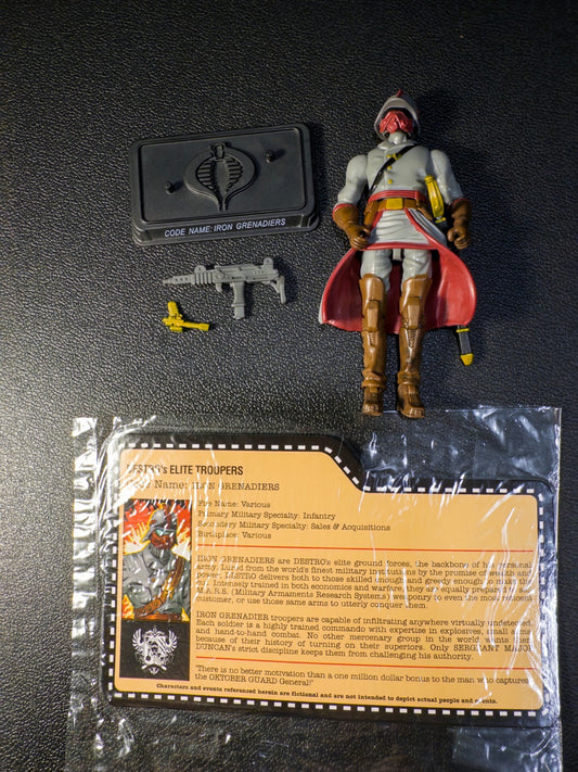 GI Joe JoeCon 2012 Iron Grenadier Elite Troopers Loose Complete with file card0