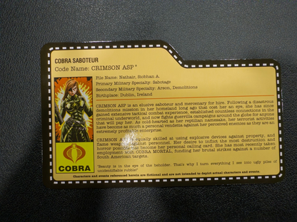 2013 GI Joe Joecon Cobra Crimson Asp with file card5