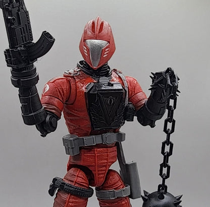 Pack of 3 GI Joe BAT transparent graphite crimson guard replacement chest0