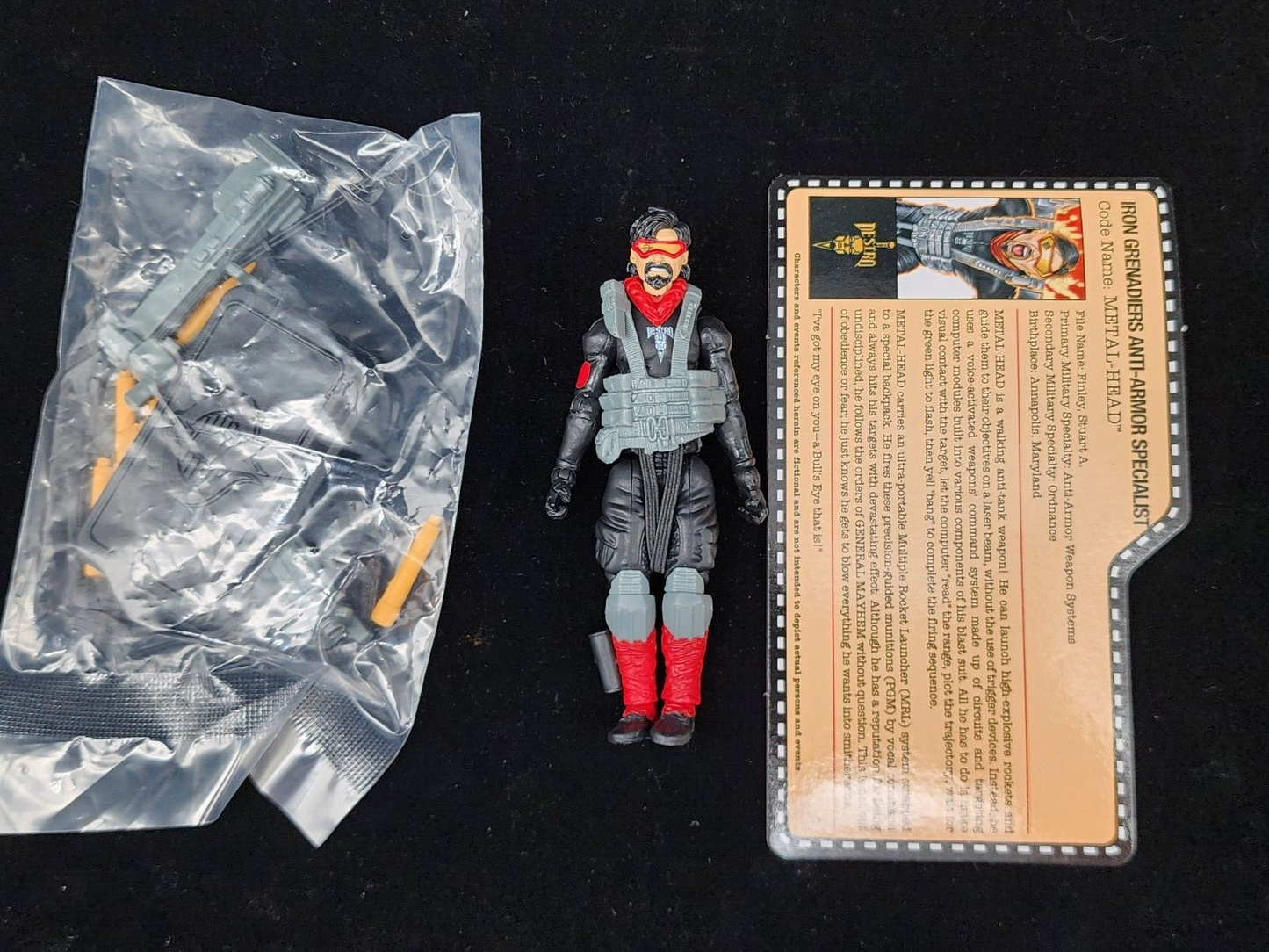 GI Joe Con JoeCon 2015 Metal Head with file card1